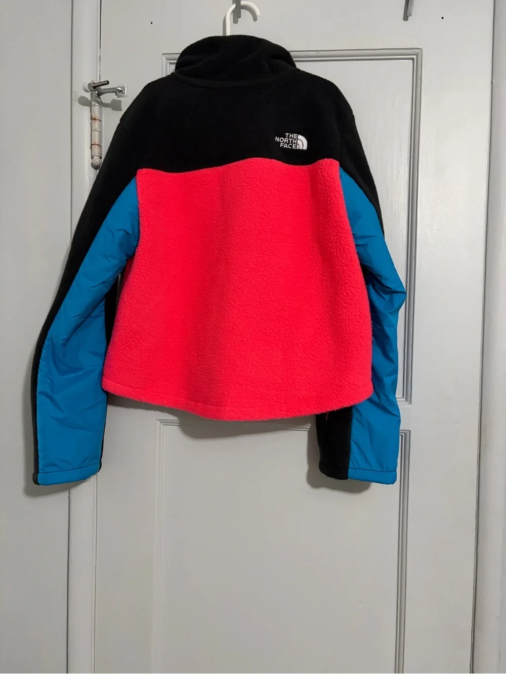 The North Face Girls' Colorblock Fleece Jacket in Pink/Blue/Black